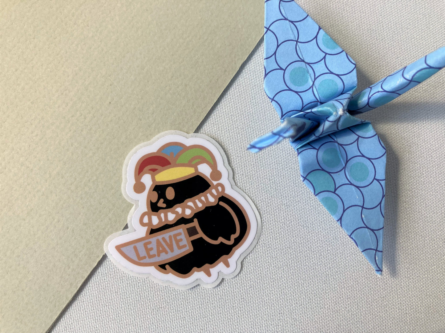 Clown Crimes Crow Stickers