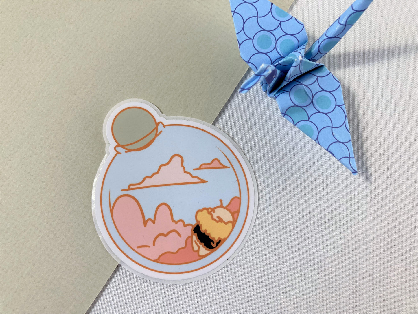 Bottled Cloudy Bee Stickers