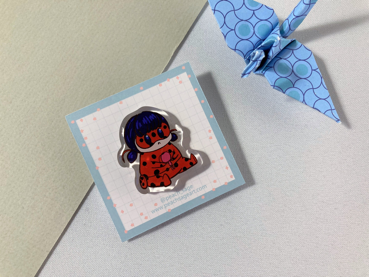 Baby Ladybug Acrylic Pin