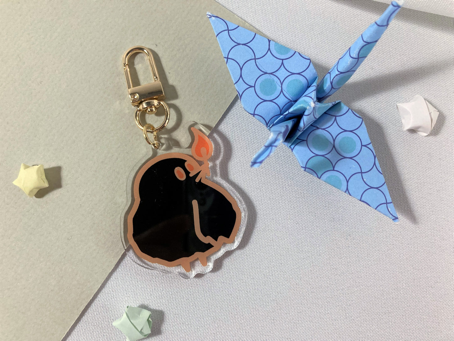 Arson Crow Acrylic Charm