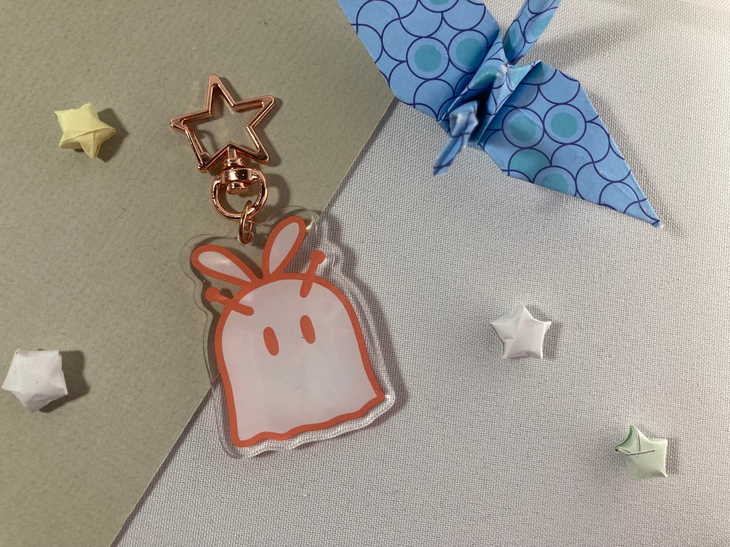 Bee Ghost Acrylic Charm