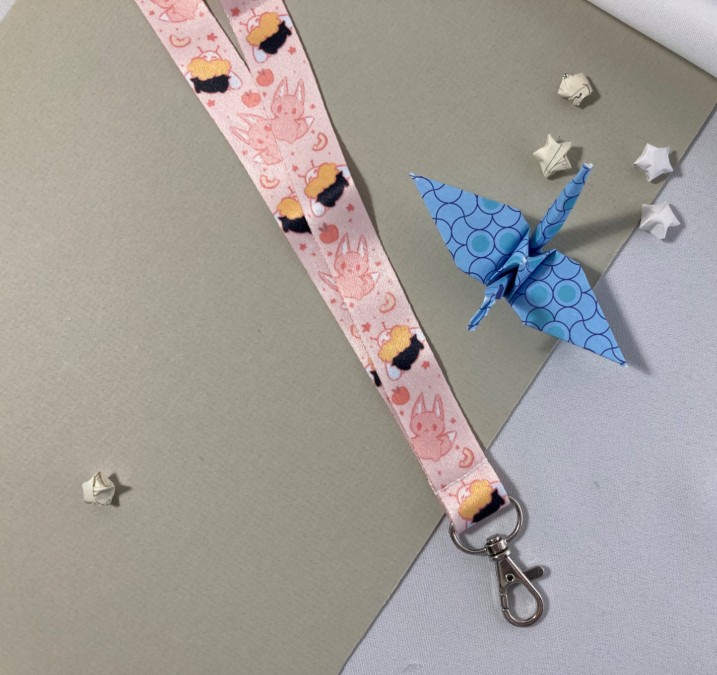 Peach & Sage Lanyard