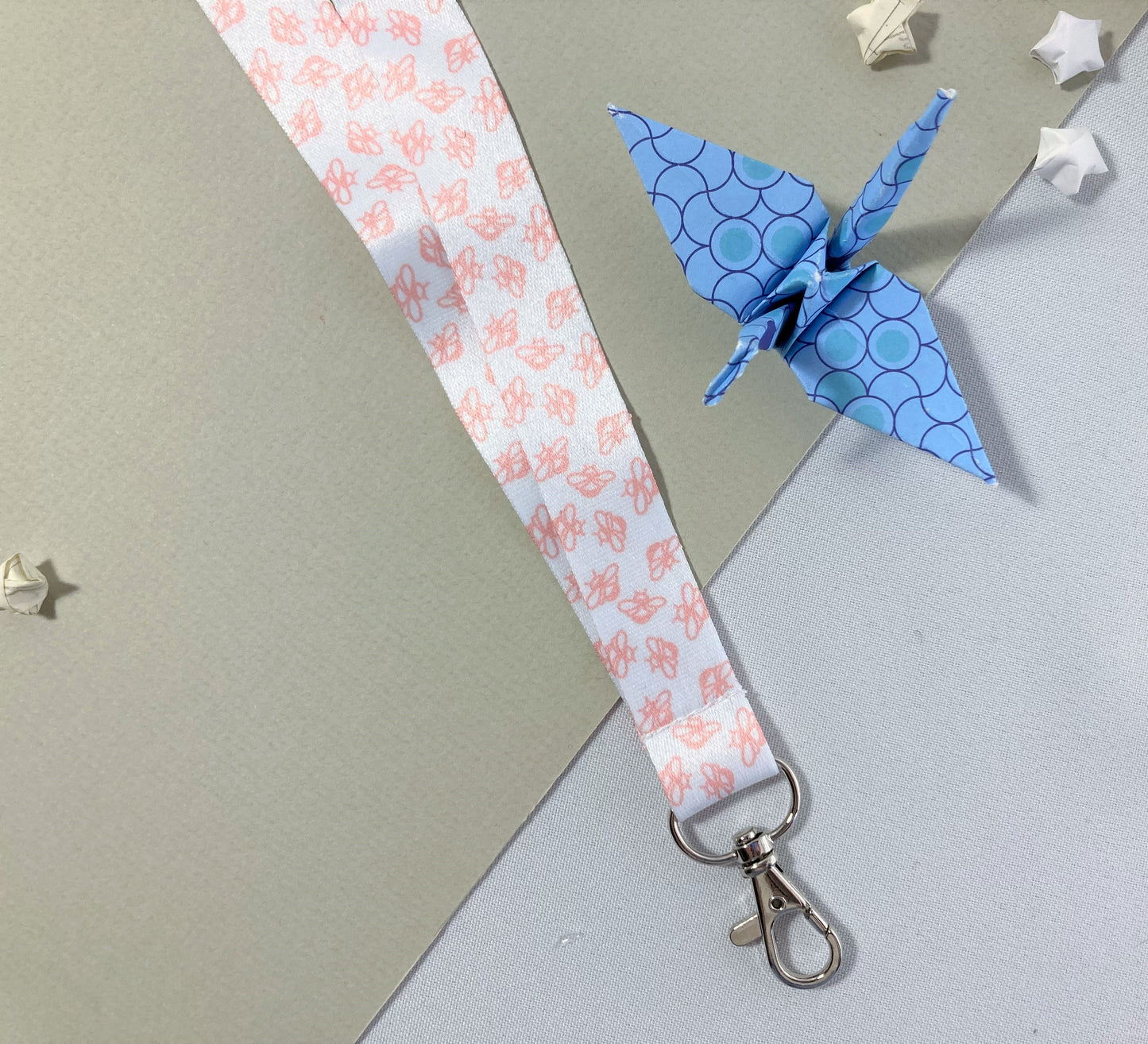 Pink Bumblebee Lanyard
