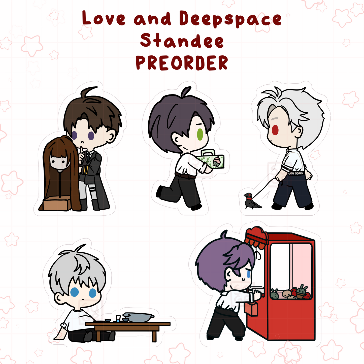 PREORDER Love and Deepspace Boys - Standees