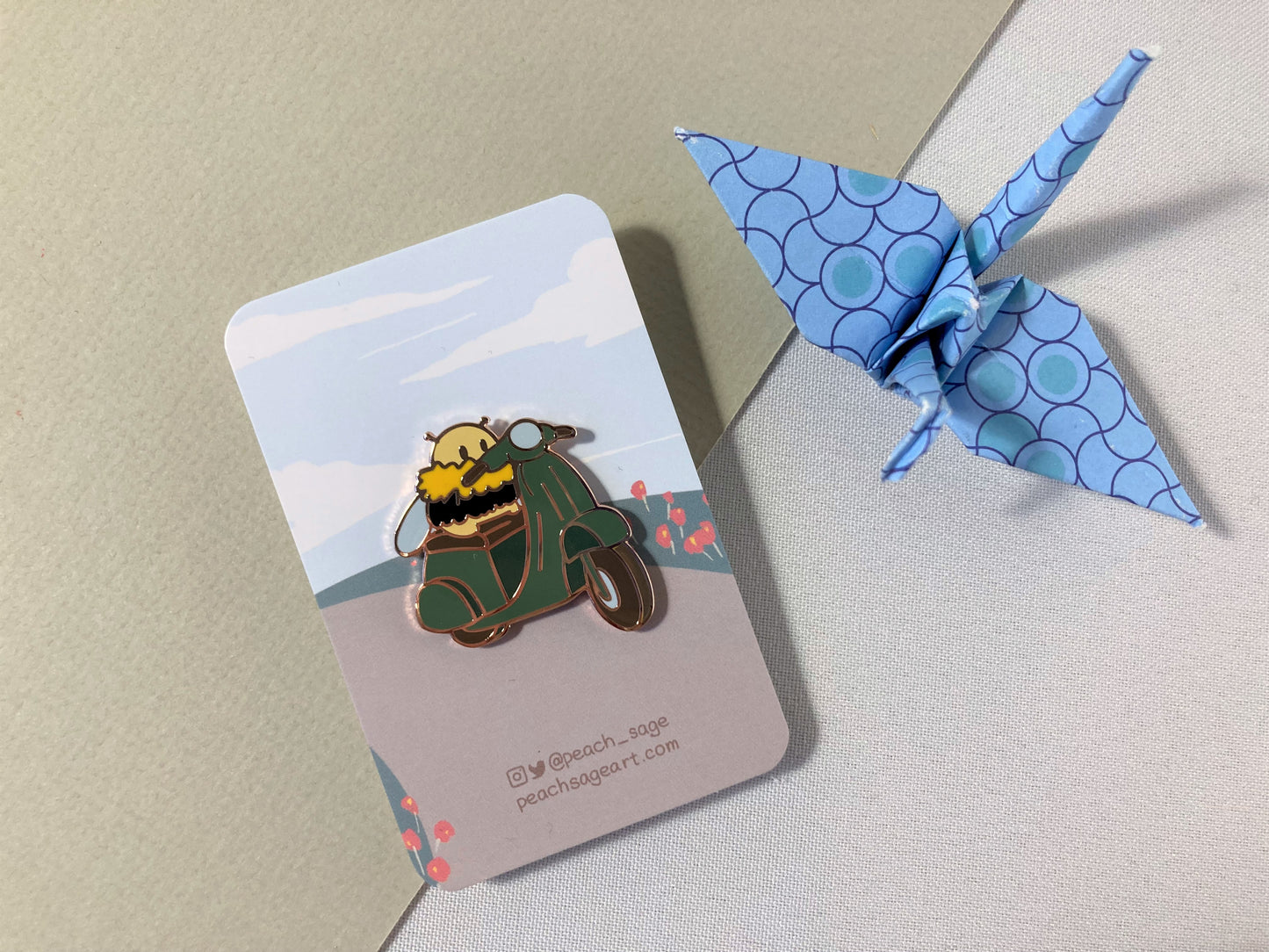 Moped Bee Pins