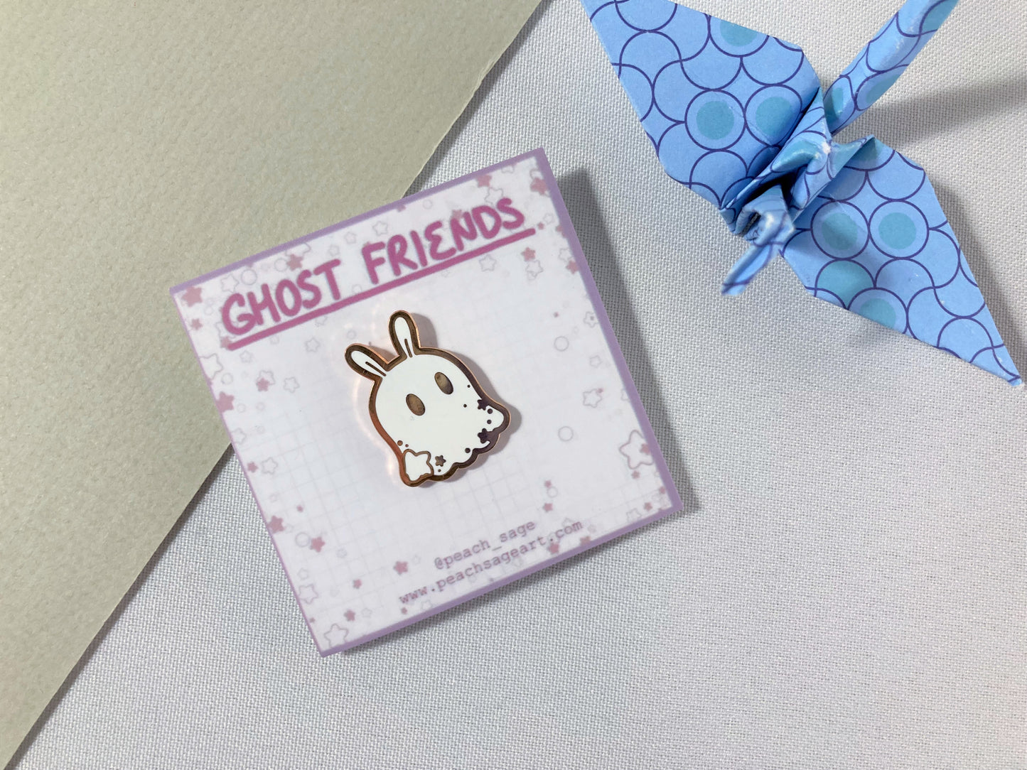 Ghost Bunny Pin