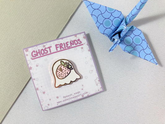 Strawberry Ghost Pin